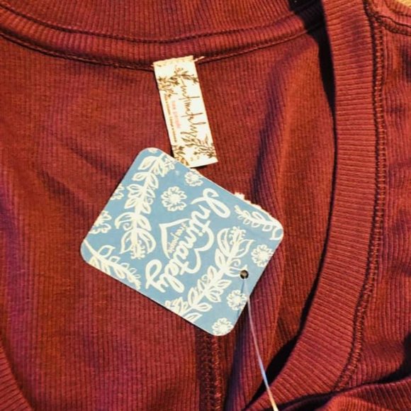 NWT Free People violet night U neck tank top S - Picture 4 of 4